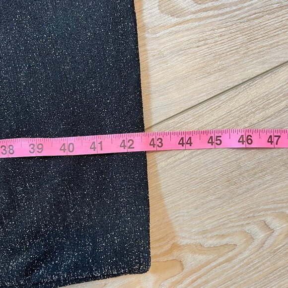 ✨🖤Riki's Black Sparkly One-Shoulder Cocktail Dress - Ruffle Detail size 14 🖤✨ - Picture 8 of 11